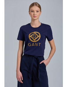 TRIČKO GANT ROPE ICON SS T-SHIRT modrá XS