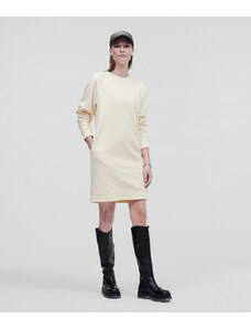 ŠATY KARL LAGERFELD KL MONOGRAM FLOCK SWEAT DRESS