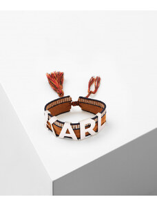 ŠPERK KARL LAGERFELD K/WOVEN METAL LOGO BRACELET 4