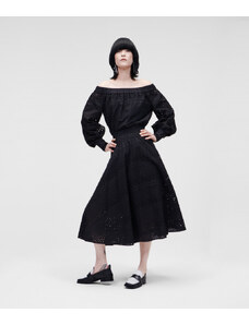 SUKNĚ KARL LAGERFELD BRODERIE ANGLAISE SKIRT