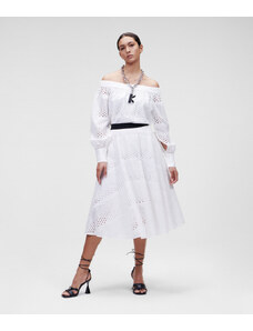 SUKNĚ KARL LAGERFELD BRODERIE ANGLAISE SKIRT