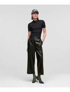 KALHOTY KARL LAGERFELD PERFORATED FAUX LTR CULOTTES