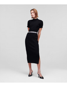 ŠATY KARL LAGERFELD SSLV KNIT DRESS W/LOGO