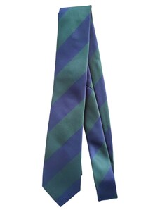 Obleč oblek Zeleno modrá pánská kravata s pruhy