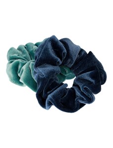 Giil Modrá a zelená scrunchie