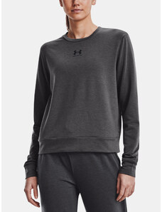 Under Armour Tričko Rival Terry Crew-GRY - Dámské