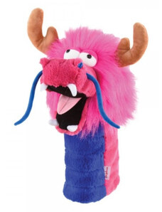 Daphnes headcover zvíře - Dragon Pink - Růžový drak