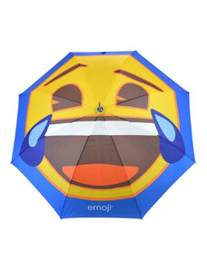 EMOJI deštník Single Canopy Umbrella Blue Laughing