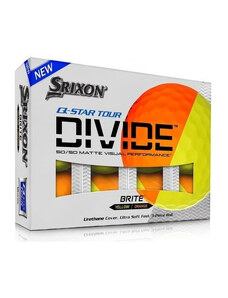 Srixon ball Q-STAR Tour Divide 3-plášťový - žluto/oranžový 3ks