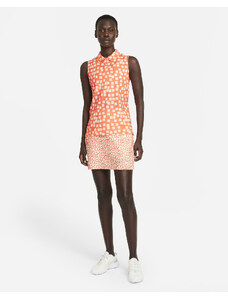 Nike W polo Dry Sleeveless Grid Print - oranžové: Dámské XS