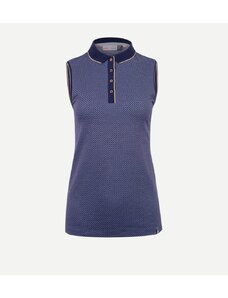 Kjus W polo Ella Structure Sleeveless 22 - tmavě modré: Dámské 36