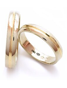 Aranys Zlaté snubní prsteny s proužkem, 54