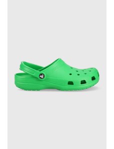 Pantofle Crocs Classic zelená barva, 10001