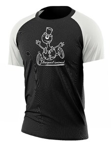 Suspect Animal Chlapecké funkční tričko DIXIE raglán krátký rukáv Bamboo Ultra CLASSIC - Bílá/černá / 100