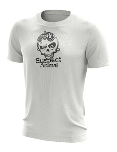 Suspect Animal Chlapecké funkční tričko BART krátký rukáv Bamboo Ultra CLASSIC - Bílá/černá / 110