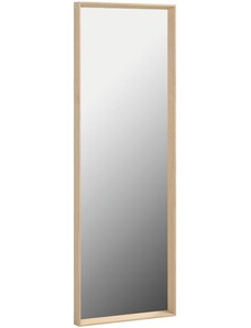 Přírodní dřevěné nástěnné zrcadlo Kave Home Nerina 52 x 152 cm