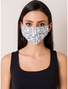 Fashionhunters Černobílá ochranná maska s potiskem