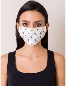 Fashionhunters Opakovaně použitelná bílá bavlněná maska