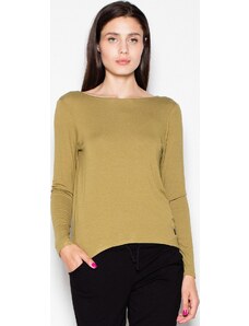 VENATON HALENKA S HLUBOKÝM VÝSTŘIHEM NA ZÁDECH VT010 OLIVE GREEN Khaki