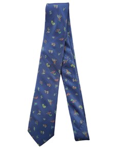 Obleč oblek Modrá pánská kravata s paisley vzorem