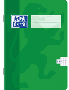 Školní sešit Oxford A5 "545" čtverečkovaný, 40 listů, zelený