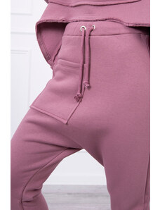 K-Fashion Sada kalhot Baggy tmavě růžová