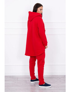 K-Fashion Sada pytlovitých kalhot červená