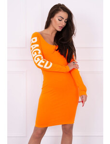 Kesi Šaty Ragged oranžové neonové