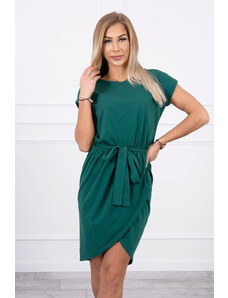 K-Fashion Šaty s obálkou dole zelené