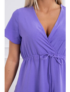 K-Fashion Šaty s obálkovým výstřihem fialové