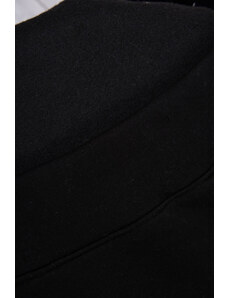 K-Fashion Zateplená mikina s kapucí černá