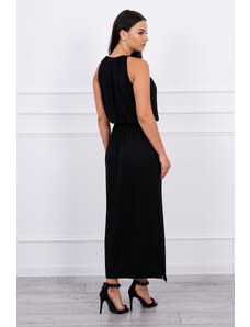 K-Fashion Boho šaty s černým vzorem