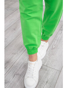 K-Fashion Souprava top+kalhoty zelená neonová