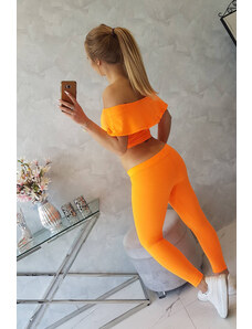 K-Fashion Sada s volánky oranžová neonová