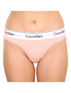 Dámská tanga Calvin Klein nadrozměr oranžová (QF5117E-FAL)