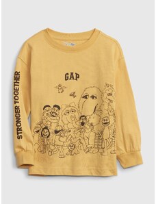 Dětské tričko organic GAP & Sesame street Žlutá