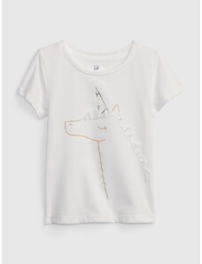 GAP Dětské tričko s jednorožcem - Holky