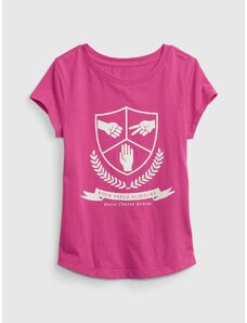 GAP Dětské tričko z organické bavlny Růžová