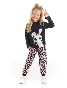 Denokids Sweet Rabbit Girl's T-shirt Trousers Set