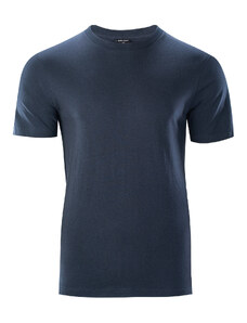 Pánské Tričko s krátkým rukávem HI-TEC PURO 55878-SKY CAPT – Tmavě modrá