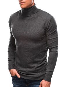 EDOTI Pánský svetr s rolákem 162E - tmavě šedý