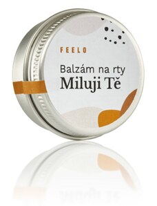 Feelo Balzám na rty - Kakao a mandle - nápis Miluji Tě - 15 ml