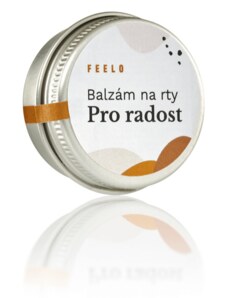 Feelo Balzám na rty - Kakao a mandle - nápis Pro radost - 15 ml