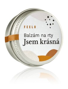 Feelo Balzám na rty - Kakao a mandle - nápis Jsem krásná - 15 ml