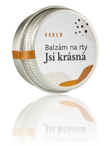 Feelo Balzám na rty - Kakao a mandle - nápis Jsi krásná - 15 ml