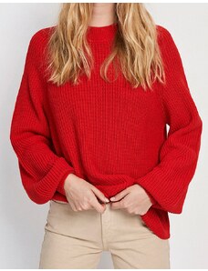 Červený vlněný svetr Envii