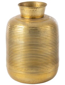 Zlatá kovová váza J-line Ringot 45 cm