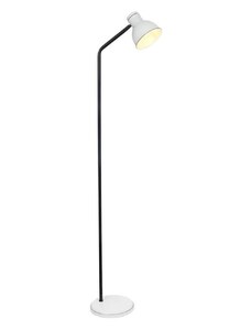 Candellux Stojací lampa ZUMBA 1xE27/40W/230V bílá/černá CA0673