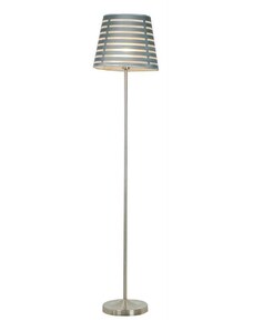 Candellux Stojací lampa SEGIN 1xE27/60W/230V šedá/lesklý chrom CA0675