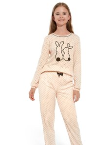 Dívčí dlouhé pyžamo Cornette 961-962/151 Rabbits